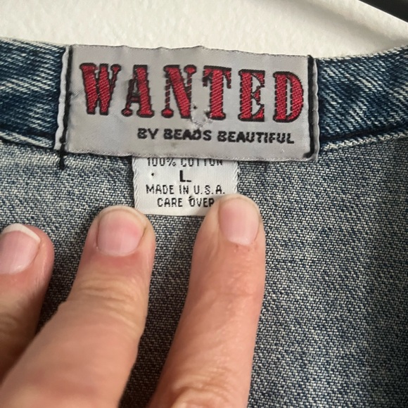 Wanted Blue Denim Jacket - Picture 2 of 2